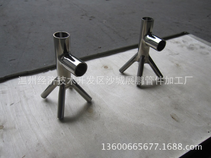 展鹏厂家加工定做机械配件管道配件 卫生级不锈钢六通 - 展鹏厂家加工定做机械配件管道配件 卫生级不锈钢六通厂家 - 展鹏厂家加工定做机械配件管道配件 卫生级不锈钢六通价格 - 温州经济技术开发区沙城展鹏管件加工厂 - 